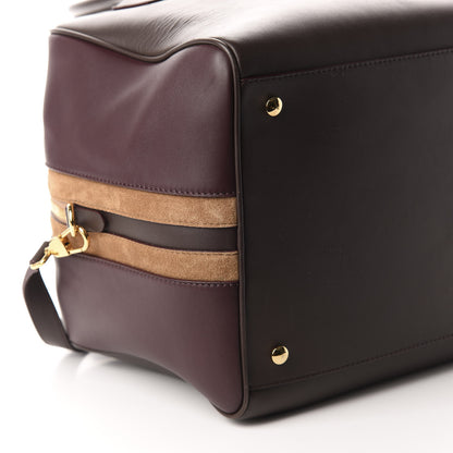 Burberry Smooth Calfskin Medium Cube Bowling Bag Mahogany 5 of 8