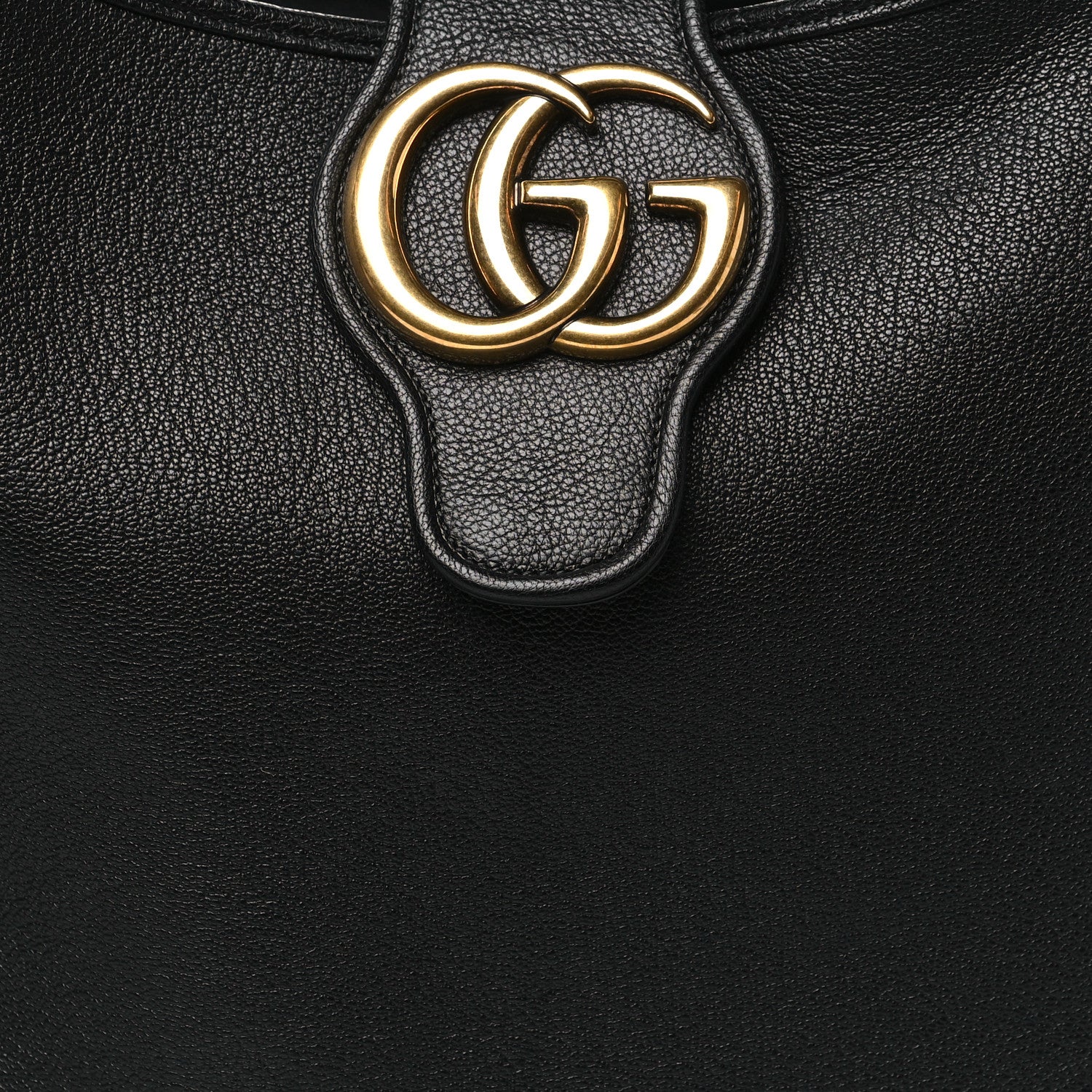 Gucci Goatskin Large Aphrodite Shoulder Bag Black 1855304