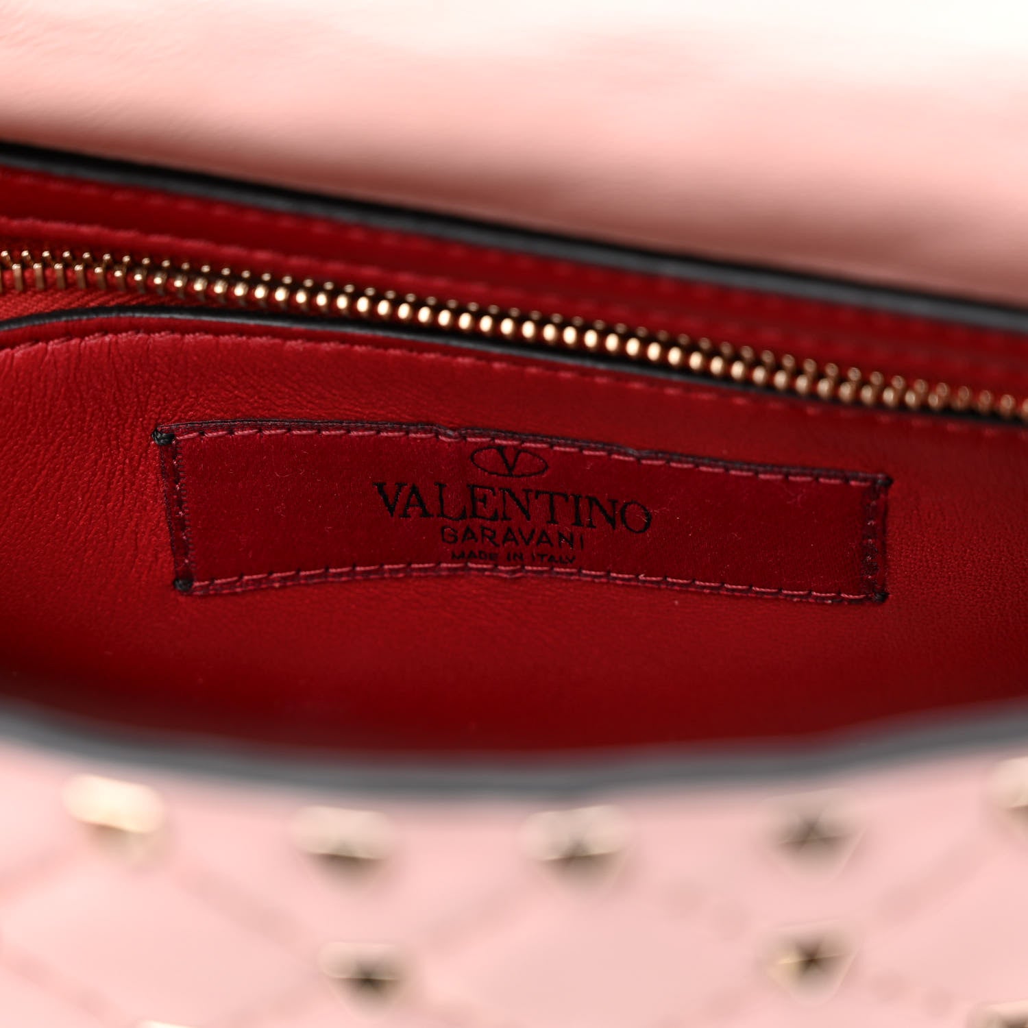 Valentino Garavani Nappa Medium Rockstud Spike Shoulder Bag Water Rose 6 of 10