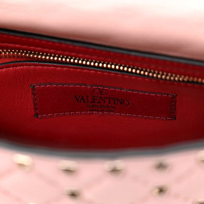 Valentino Garavani Nappa Medium Rockstud Spike Shoulder Bag Water Rose 6 of 10