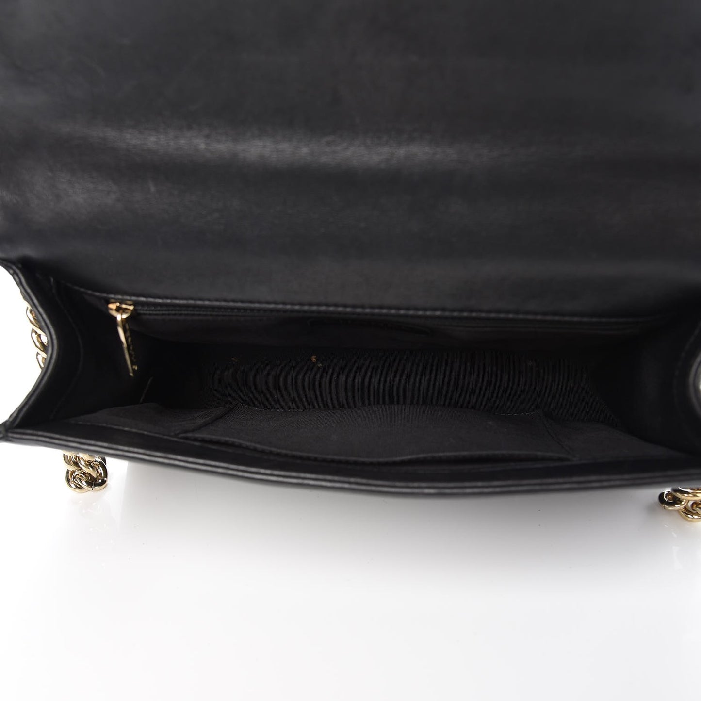 Lambskin Chevron Quilted New Medium Boy Flap Black