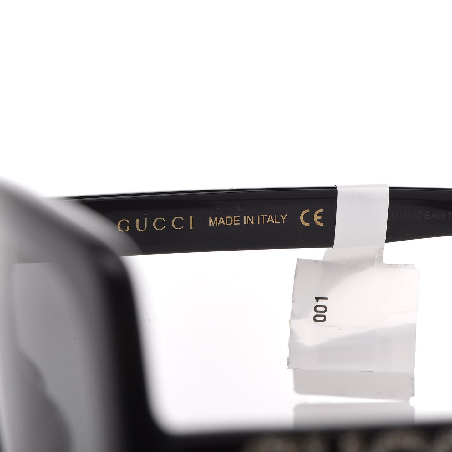 Crystal Square Frame GG Sunglasses GG0418S Black