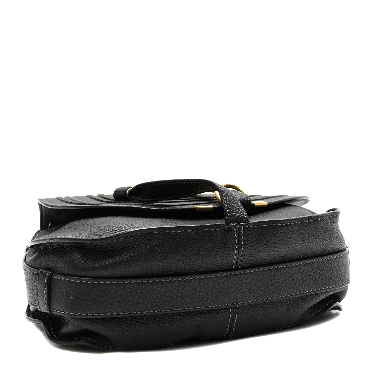 Chloe Calfskin Medium Marcie Round Crossbody Bag Black 4 of 10