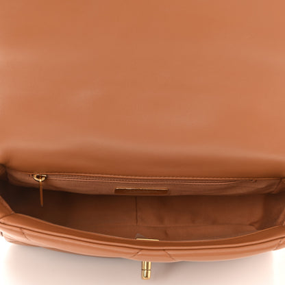 Chanel Lambskin Quilted Medium Chanel 19 Flap Brown 5 of 10