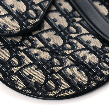 Christian Dior Oblique Saddle Belt Pouch Blue 7 of 8