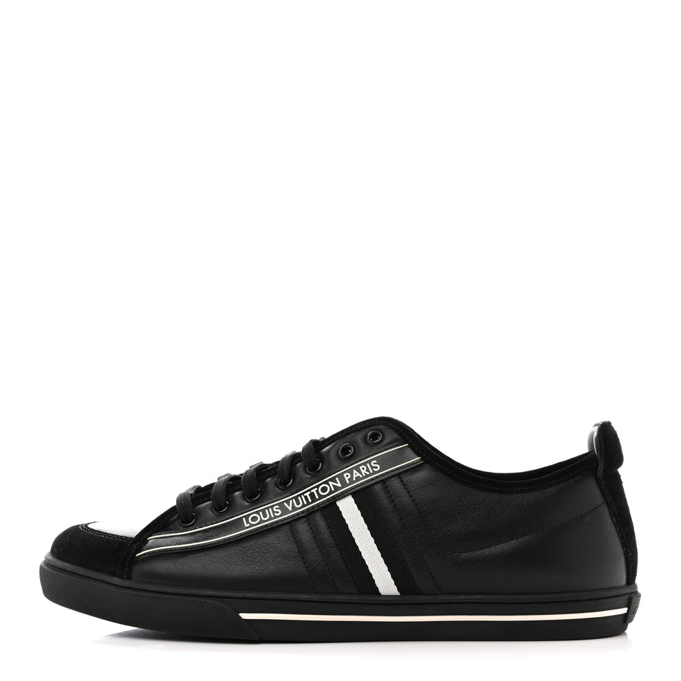 Louis Vuitton Calfskin Mens Cosmos Sneakers 8 Black 1848496 – FASHIONPHILE