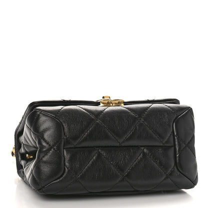 Chanel Lambskin Quilted Mini Color Match Flap Black 4 of 9