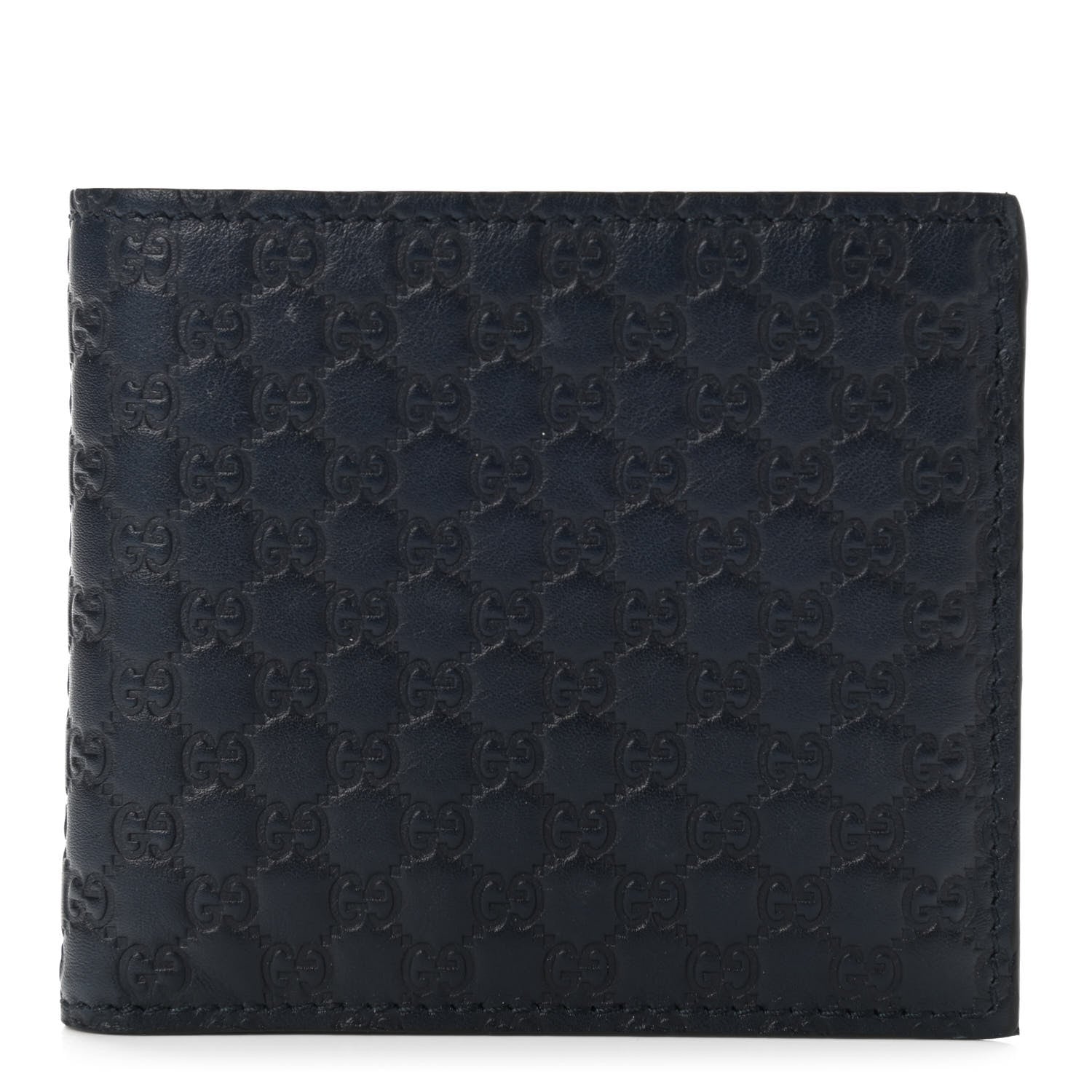 Gucci Microguccissima Mens Bi-Fold Wallet Navy 1 of 9