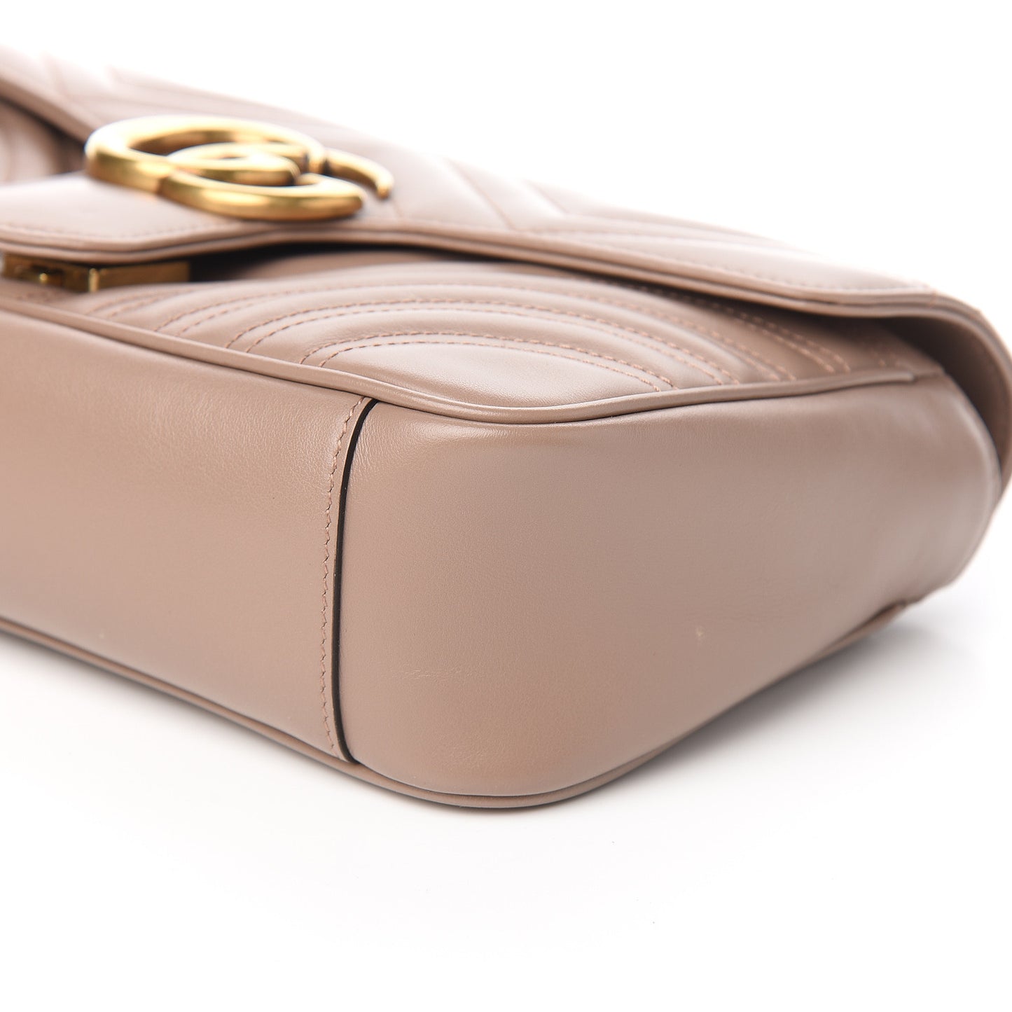 Calfskin Matelasse Small GG Marmont Shoulder Bag Porcelain Rose