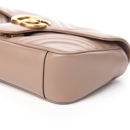 Gucci Calfskin Matelasse Small GG Marmont Shoulder Bag Porcelain Rose 8 of 9