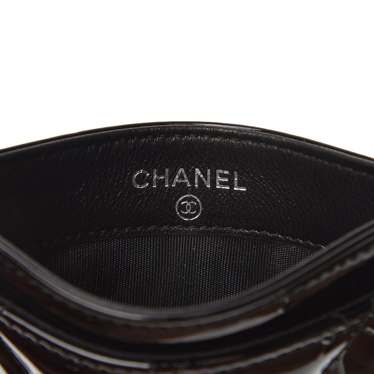 Chanel Patent Quilted Coco Boy Card Holder Black 6 of 9