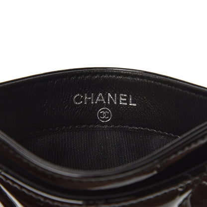 Chanel Patent Quilted Coco Boy Card Holder Black 6 of 9