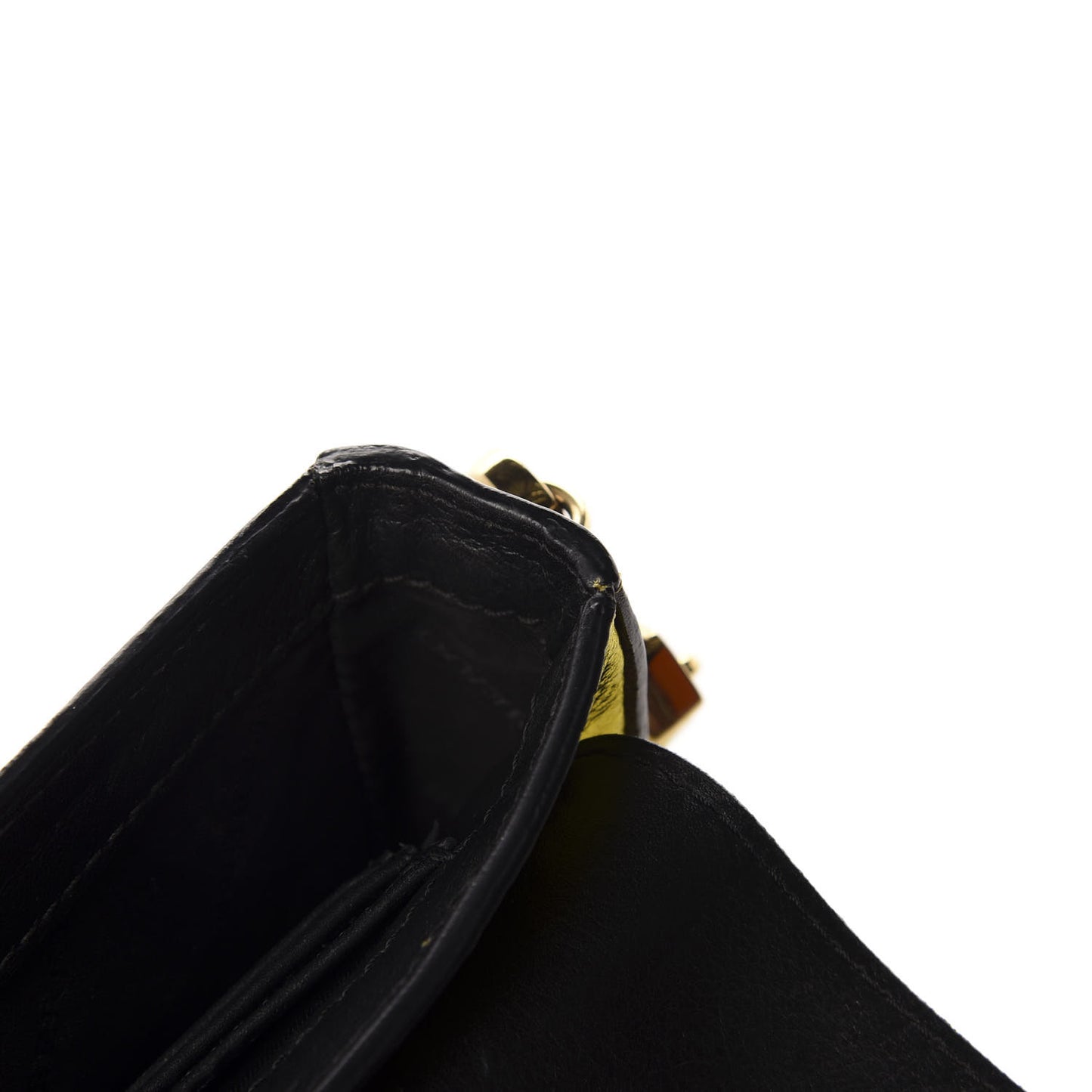 Metallic Calfskin Bow Detail Berkeley Crossbody Yellow