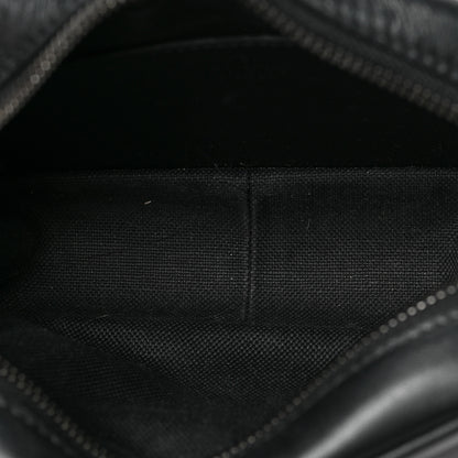 Gucci Calfskin Matelasse Monochrome Mini GG Marmont Chain Shoulder Bag Black 5 of 8