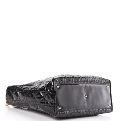 Christian Dior Patent Cannage Large Lady Dior Black 4 of 13