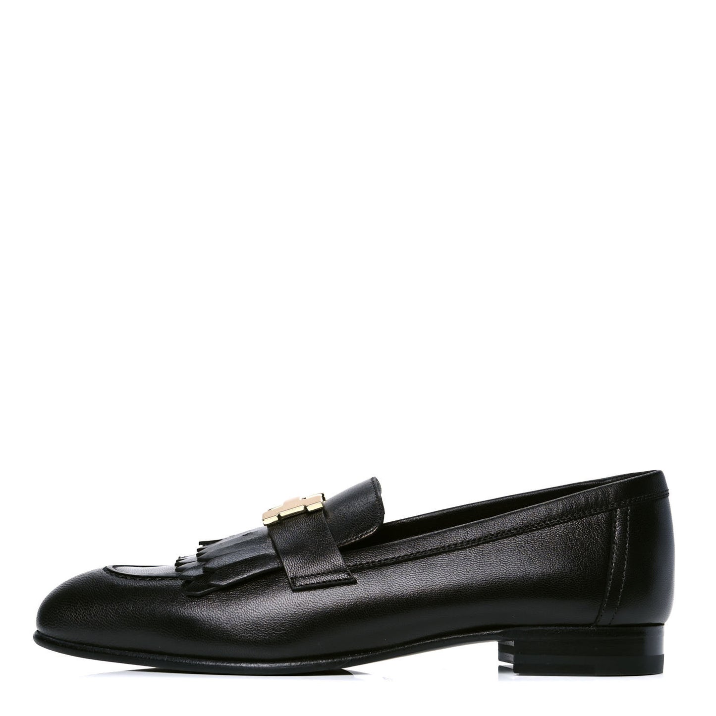 Goatskin Womens Royal Loafers 36 Black