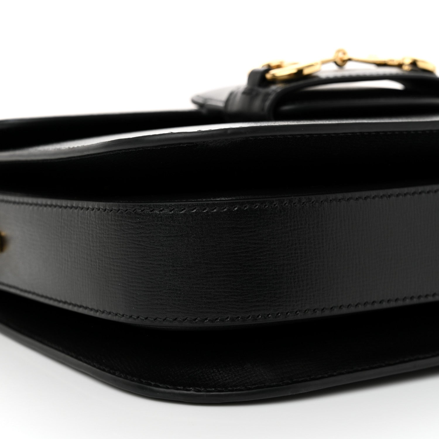 Gucci Azalea Calfskin Horsebit 1955 Shoulder Bag Black 9 of 11