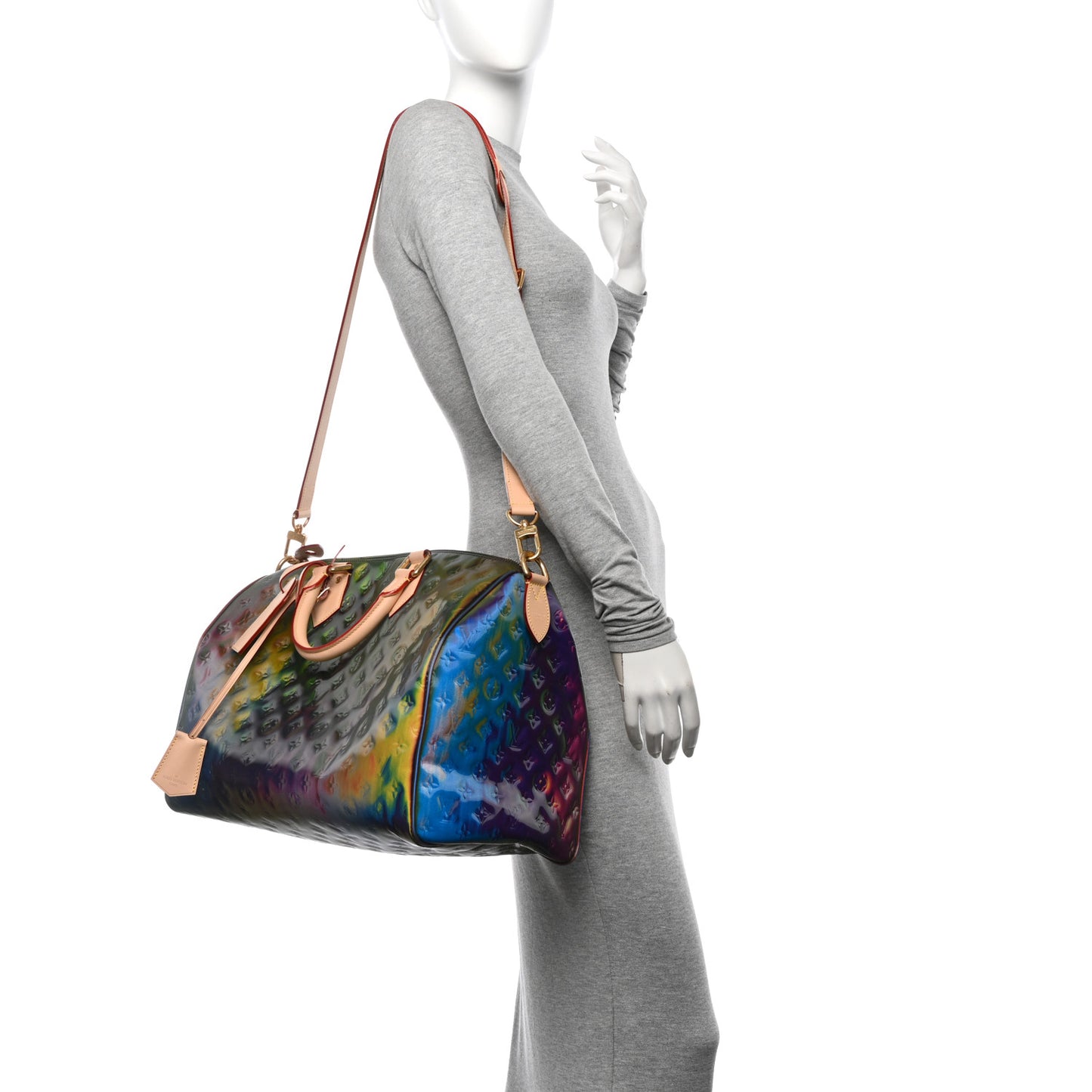 Vinyl Monogram Speedy Bandouliere 40 Multicolor