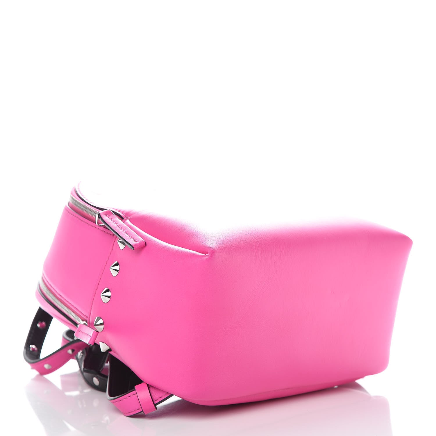MCM Calfskin Mini Duchess Polke Studs Backpack Electric Pink 4 of 10