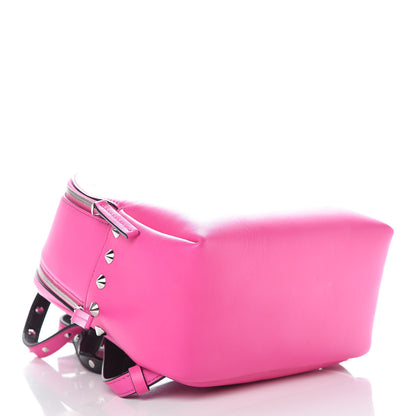 MCM Calfskin Mini Duchess Polke Studs Backpack Electric Pink 4 of 10