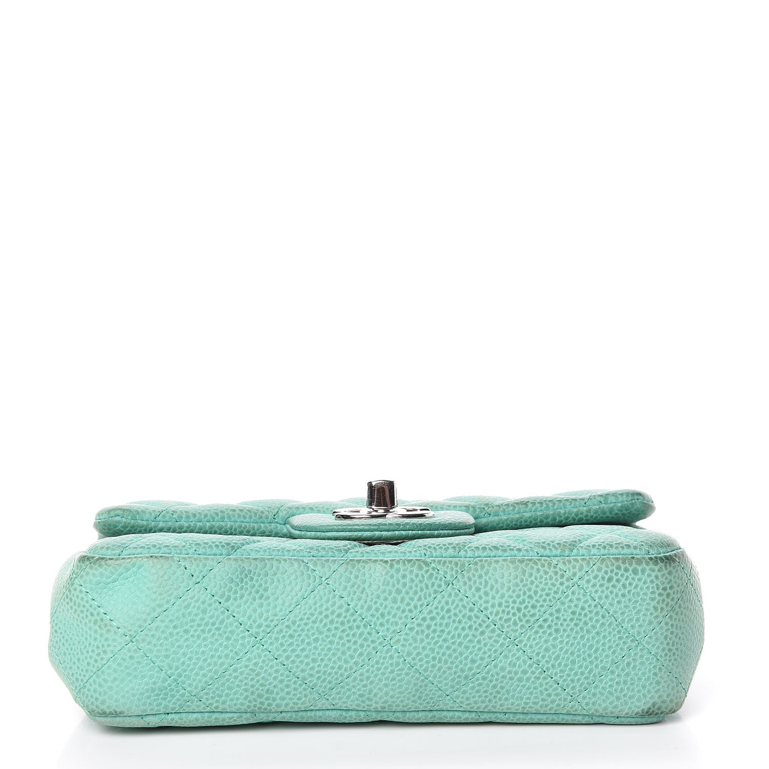 Chanel Caviar Quilted Extra Mini Flap Green 22 of 22