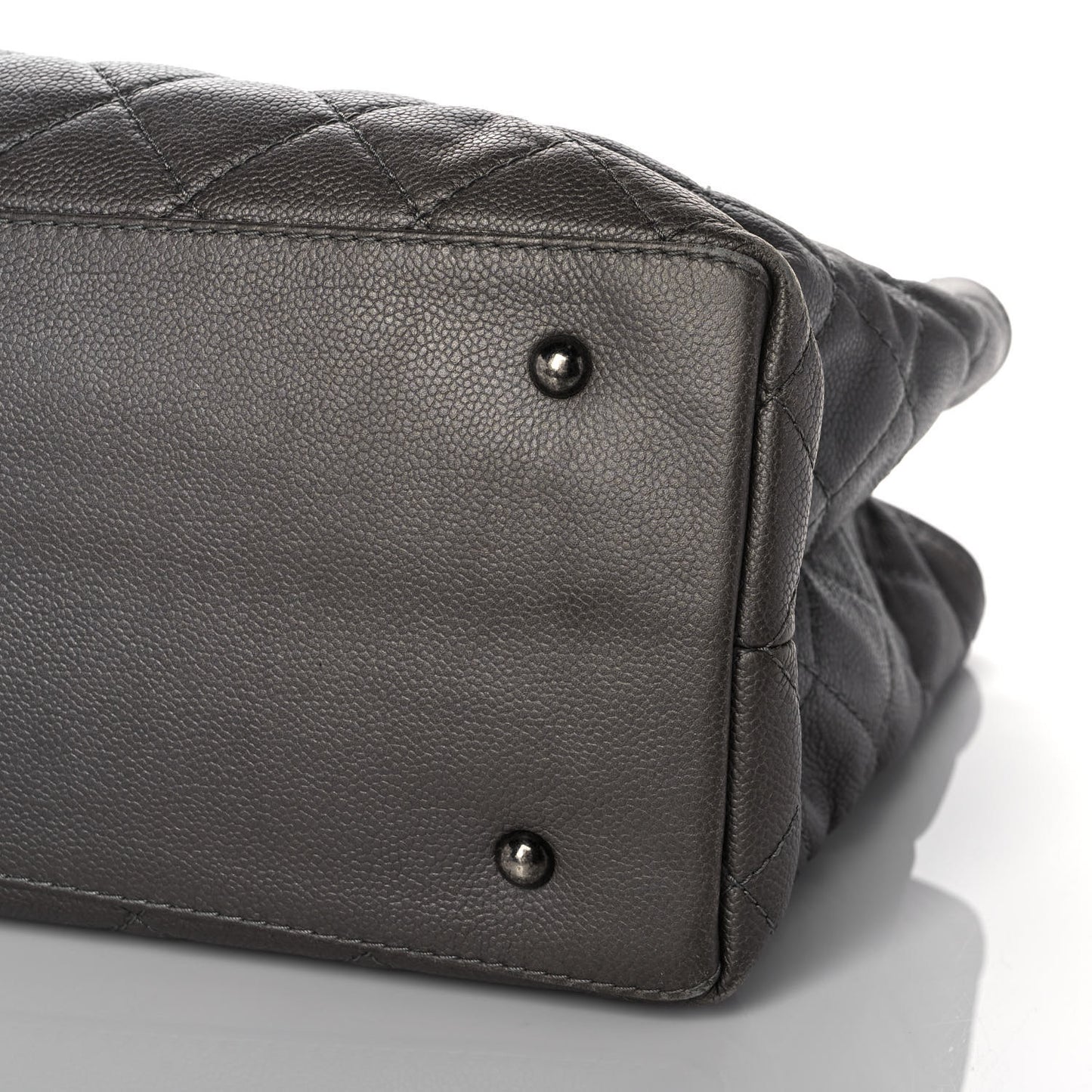 Metallic Caviar Large Be Caviar Tote Grey