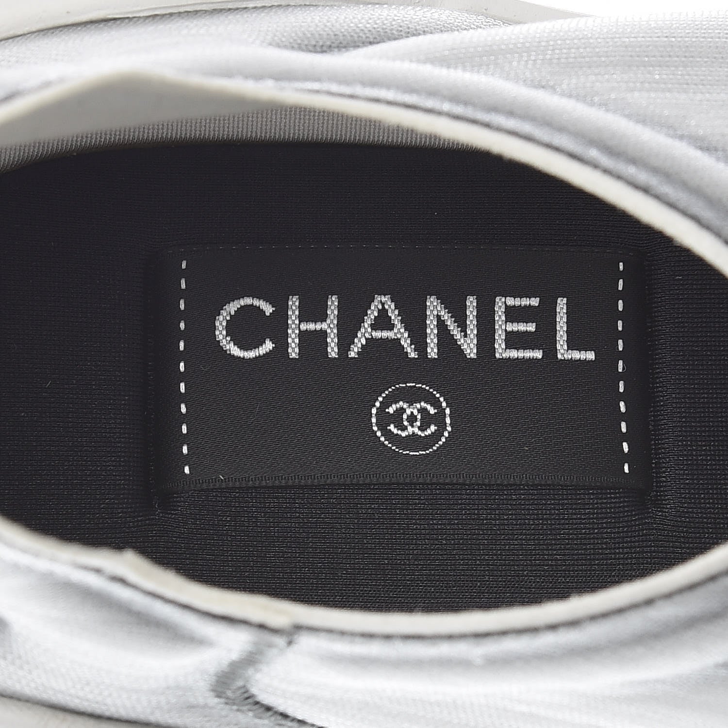 Chanel Mesh Lycra CC Sneakers 39.5 Black 7 of 7