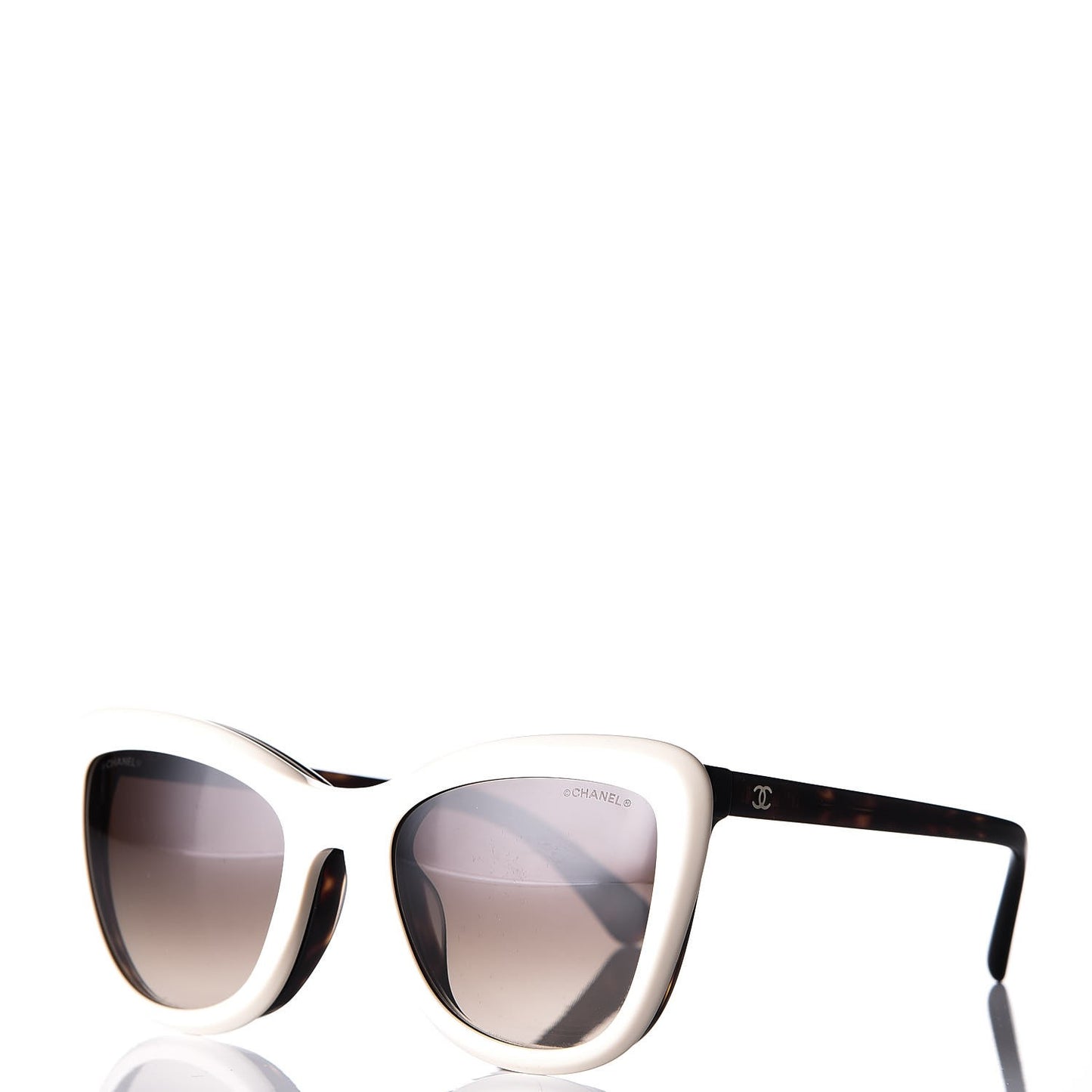 Clip On Sunglasses 5393-A Tortoise Beige
