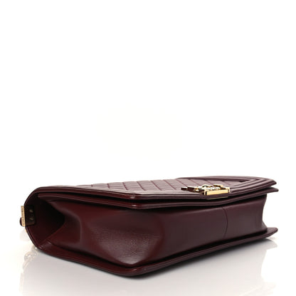 Chanel Lambskin Quilted New Medium Boy Flap Dark Red 4 of 10