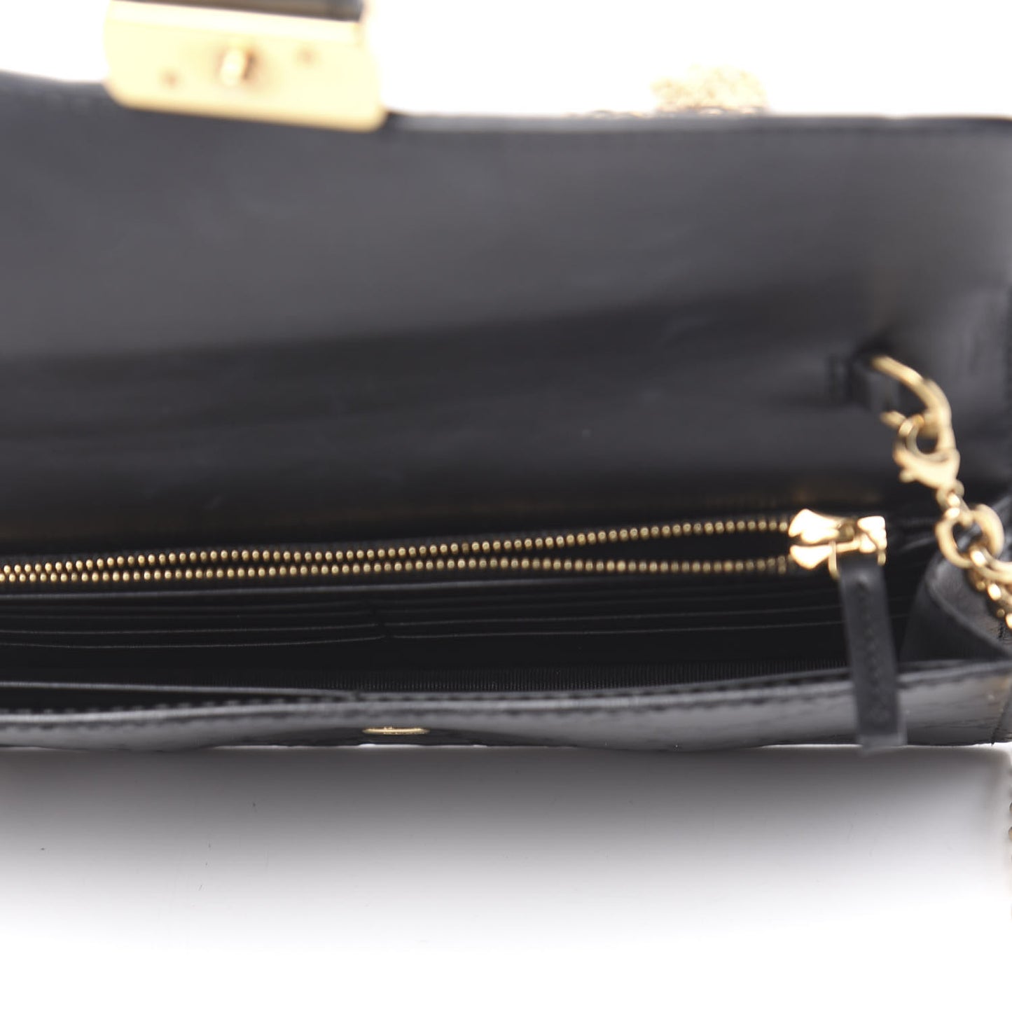 Guccissima Icon Chain Wallet Black