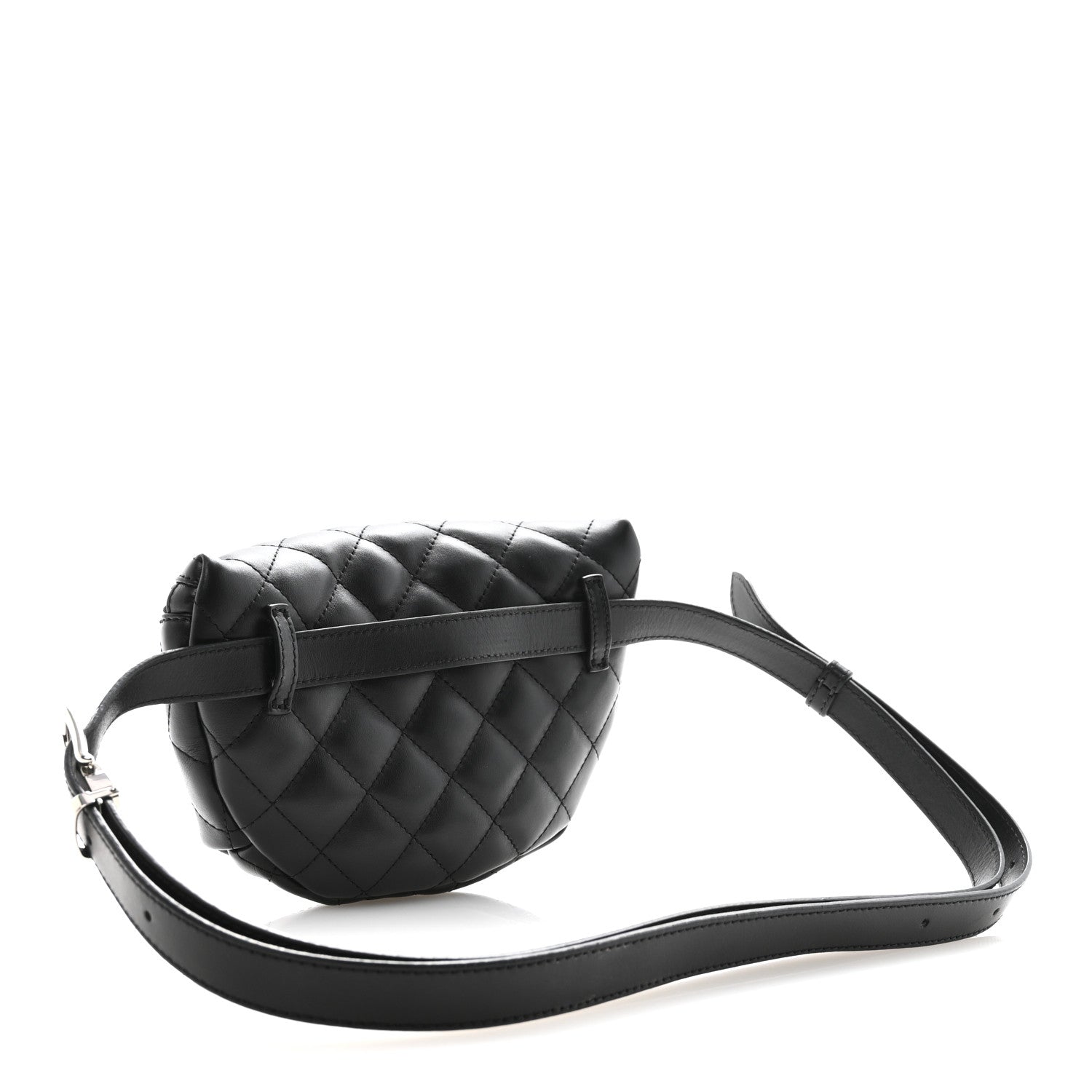 Chanel Calfskin Quilted Waist Belt Bag Black 3 of 15