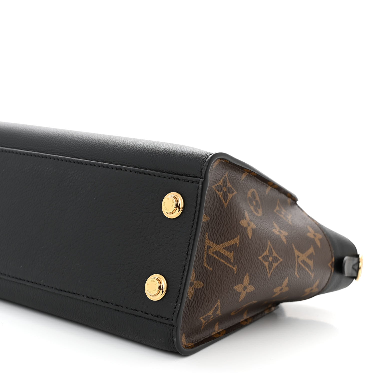 Louis Vuitton Calfskin Monogram On My Side PM Black 9 of 9