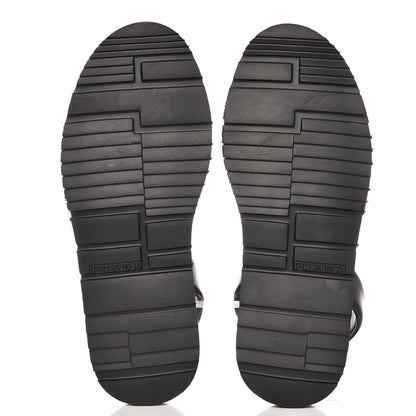 Prada Vitello Slingback Flat Sandals 37 Black 7 of 12