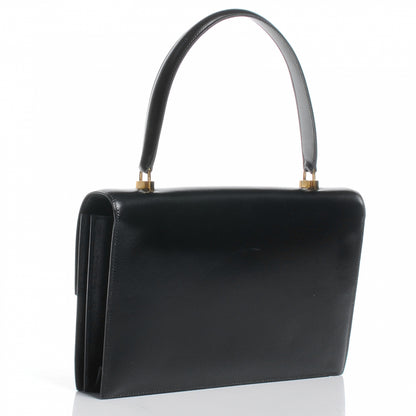 Hermes Box Leather Cadena Flap Black 3 of 8