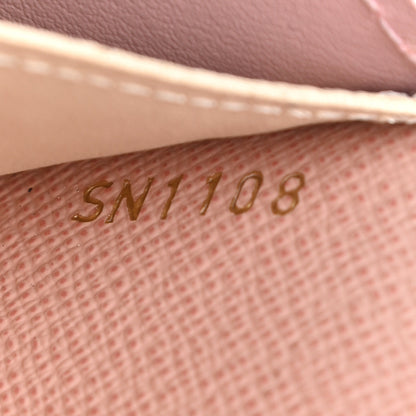 Louis Vuitton Damier Azur Emilie Wallet Rose Ballerine 7 of 10