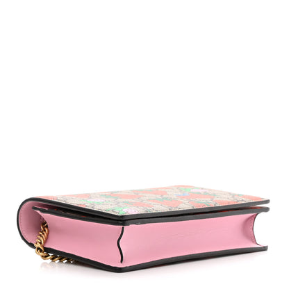 Gucci GG Supreme Monogram Strawberry Chain Wallet 4 of 14