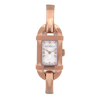 Gucci Stainless Steel Mother of Pearl 16mm 6800L Quartz Watch 1 of 5