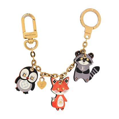 Louis Vuitton Calfskin Animal Family Charm Key Holder 1 of 5