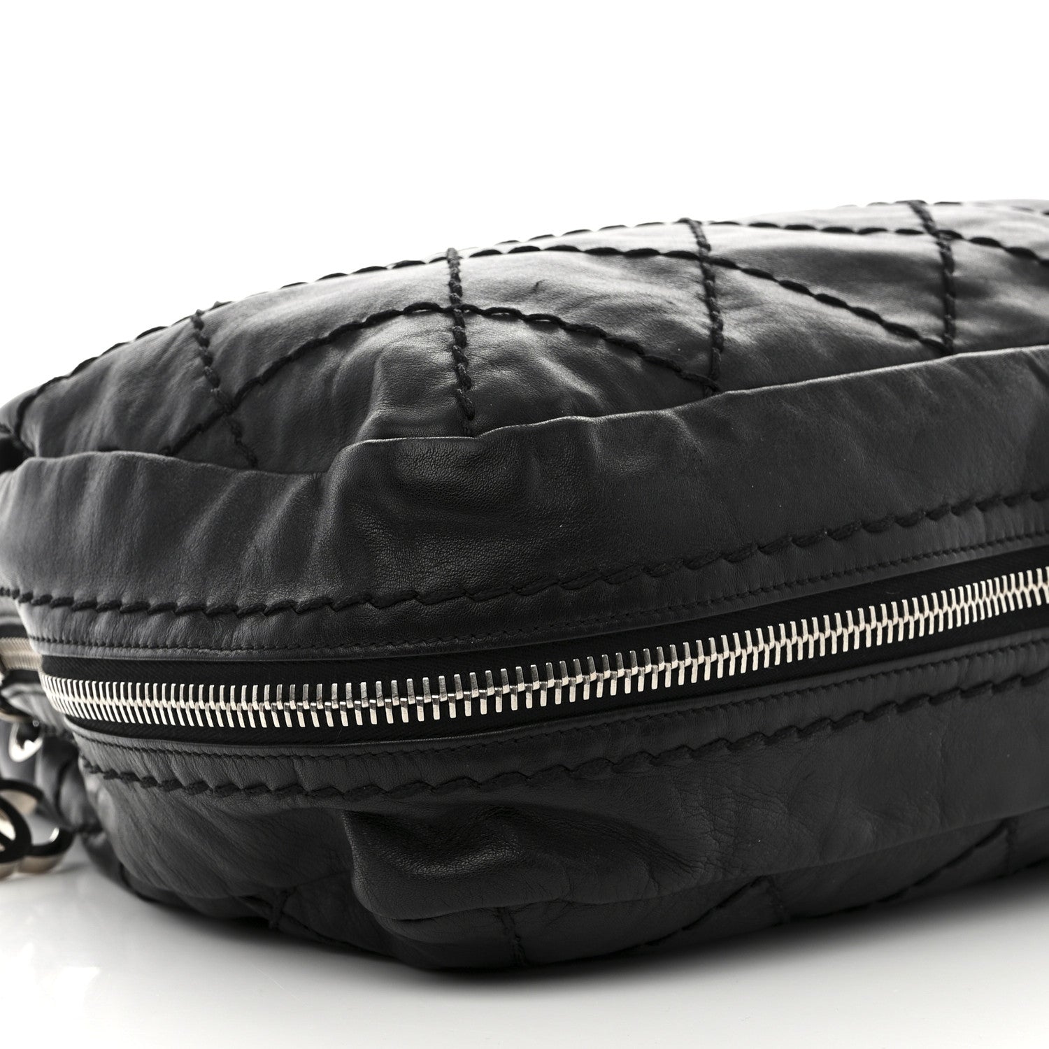 Chanel Lambskin Expandable Tote Black 9 of 13