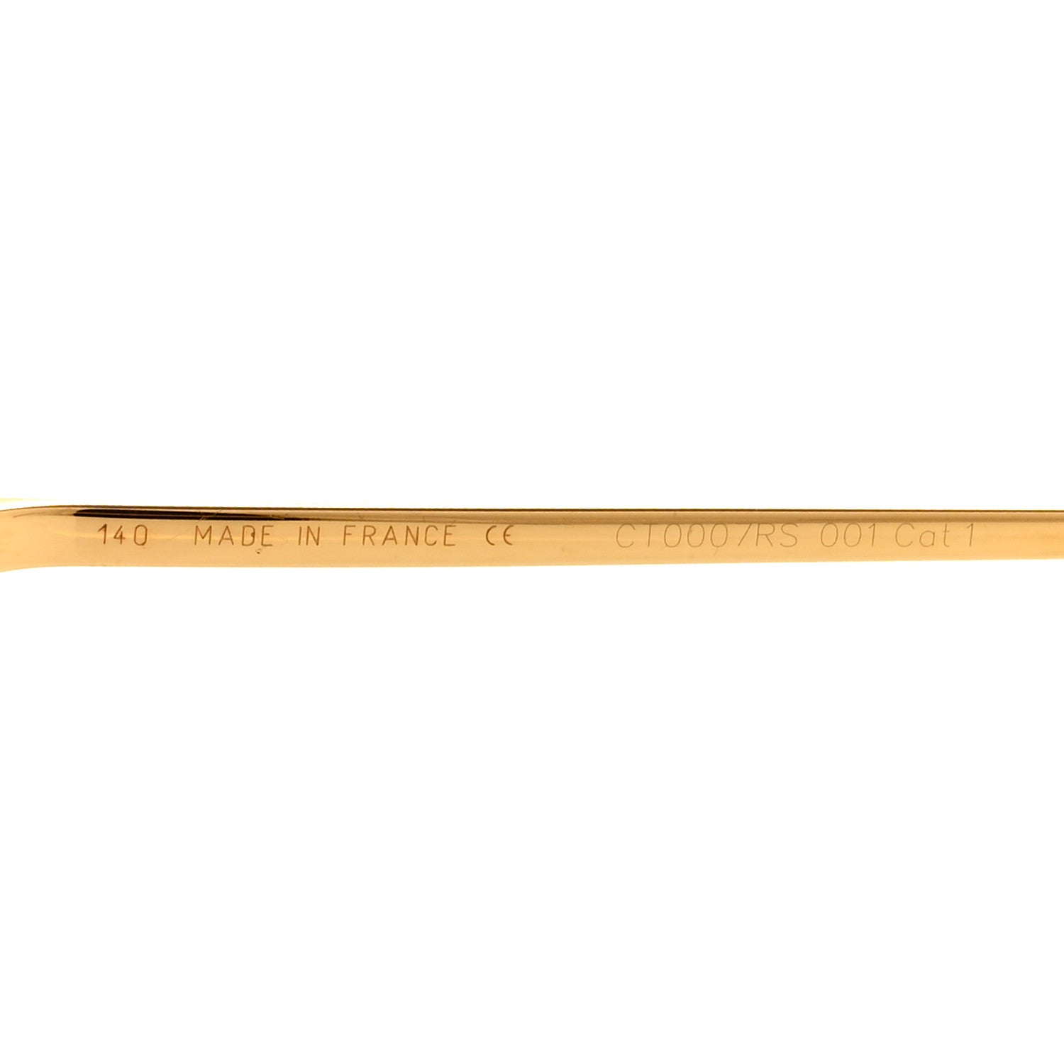 Cartier Metal C Decor CT0037RS Sunglasses Gold 6 of 8
