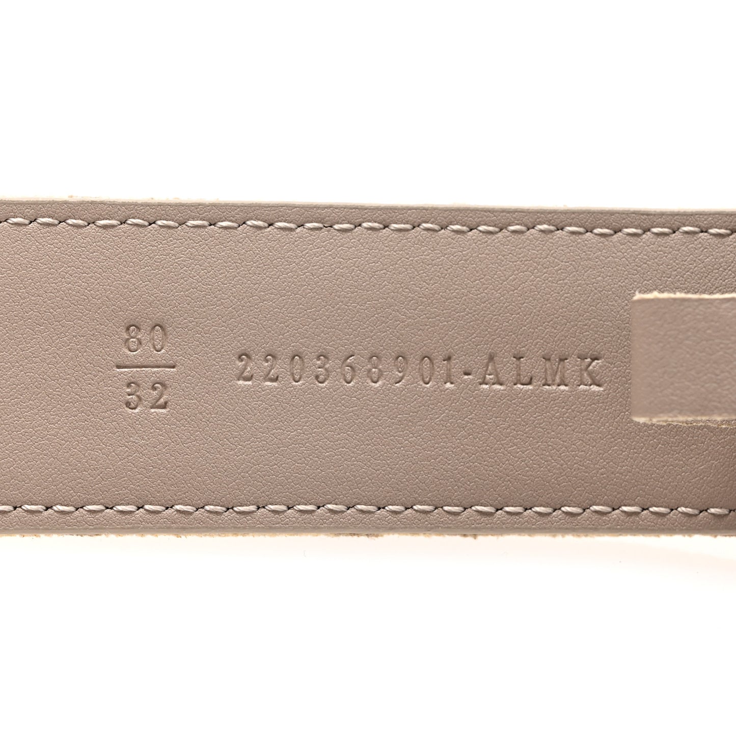 Chenille Vitello King FF Belt 80 32 Tortora Nuvola