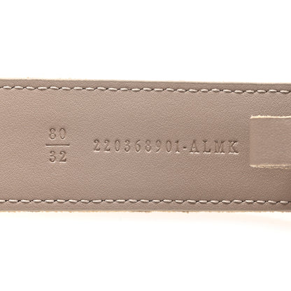 Fendi Chenille Vitello King FF Belt 80 32 Tortora Nuvola 6 of 8