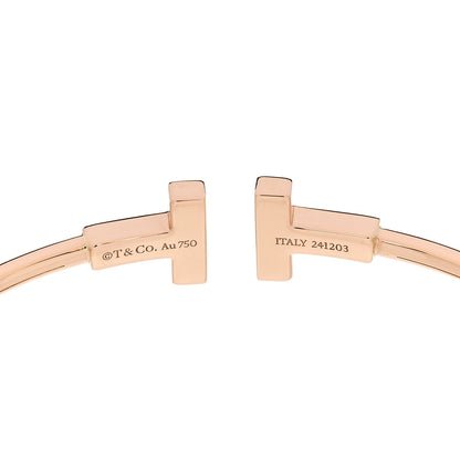 Tiffany 18K Rose Gold T Wire Bracelet 3 of 3