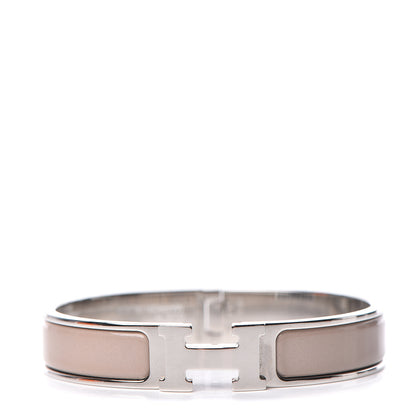 Hermes Enamel Narrow Clic Clac H Bracelet GM Marron Glace 1 of 5