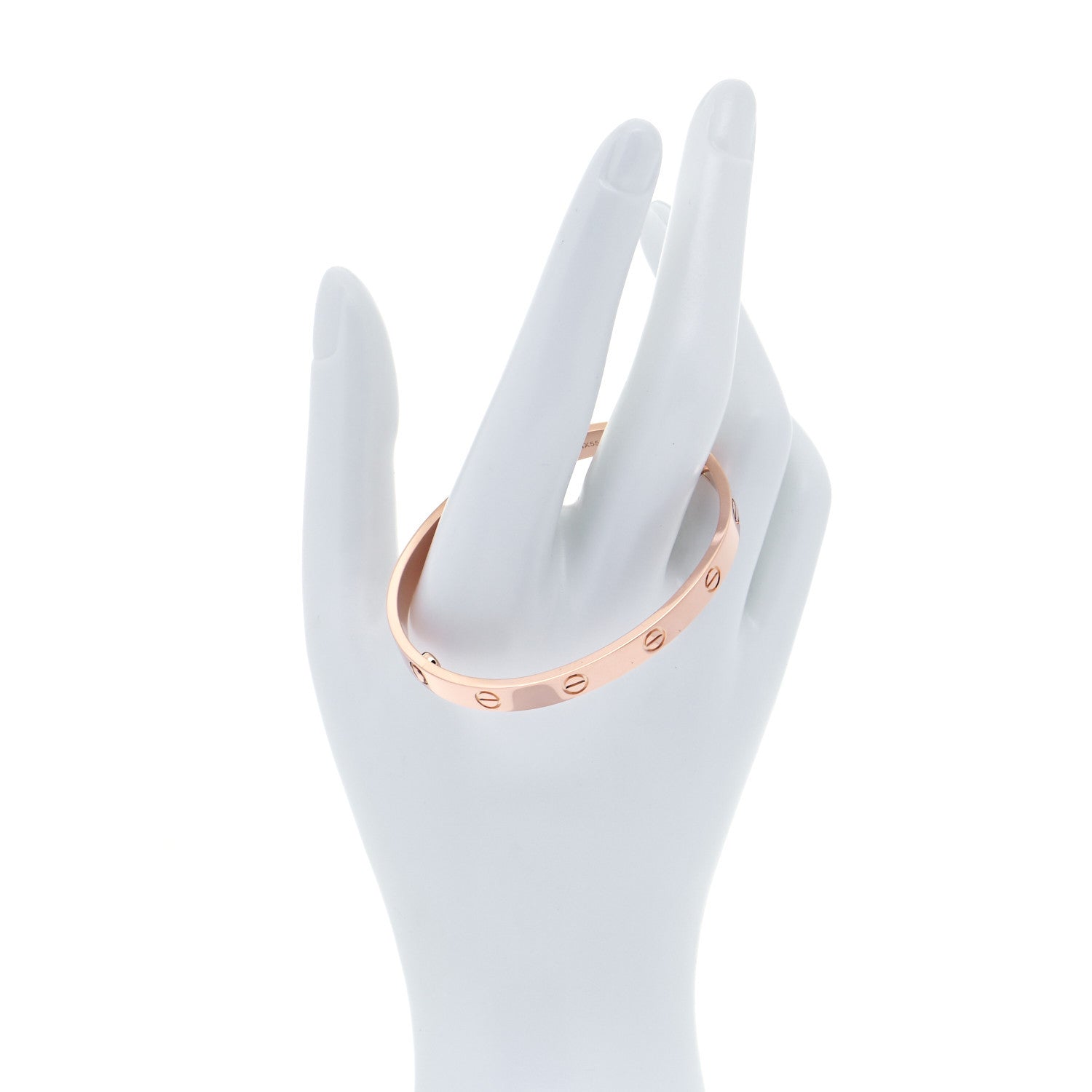 Cartier 18K Pink Gold LOVE Bracelet 17 2 of 7