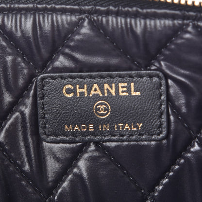 Chanel Lambskin Bi Quilted Medium Cosmetic Case Black 6 of 8
