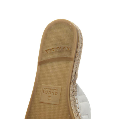 Gucci Nappa Matelasse GG Marmont Espadrille Slippers 39 Great White 18 of 19