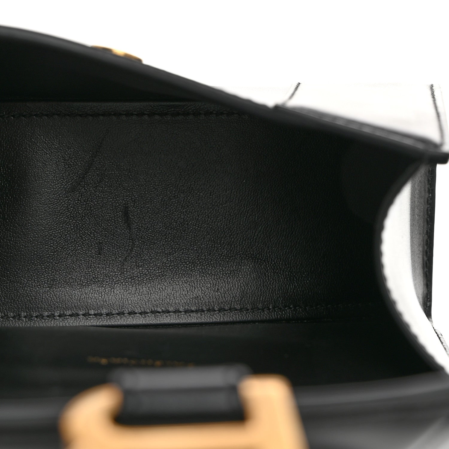 Balenciaga Shiny Box Calfskin Hourglass Top Handle Bag XS Black 5 of 11