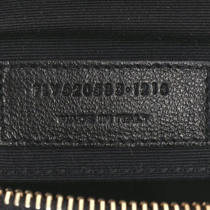 Saint Laurent Calfskin Lame Monogram Small Lou Camera Bag Gold Olive 7 of 12