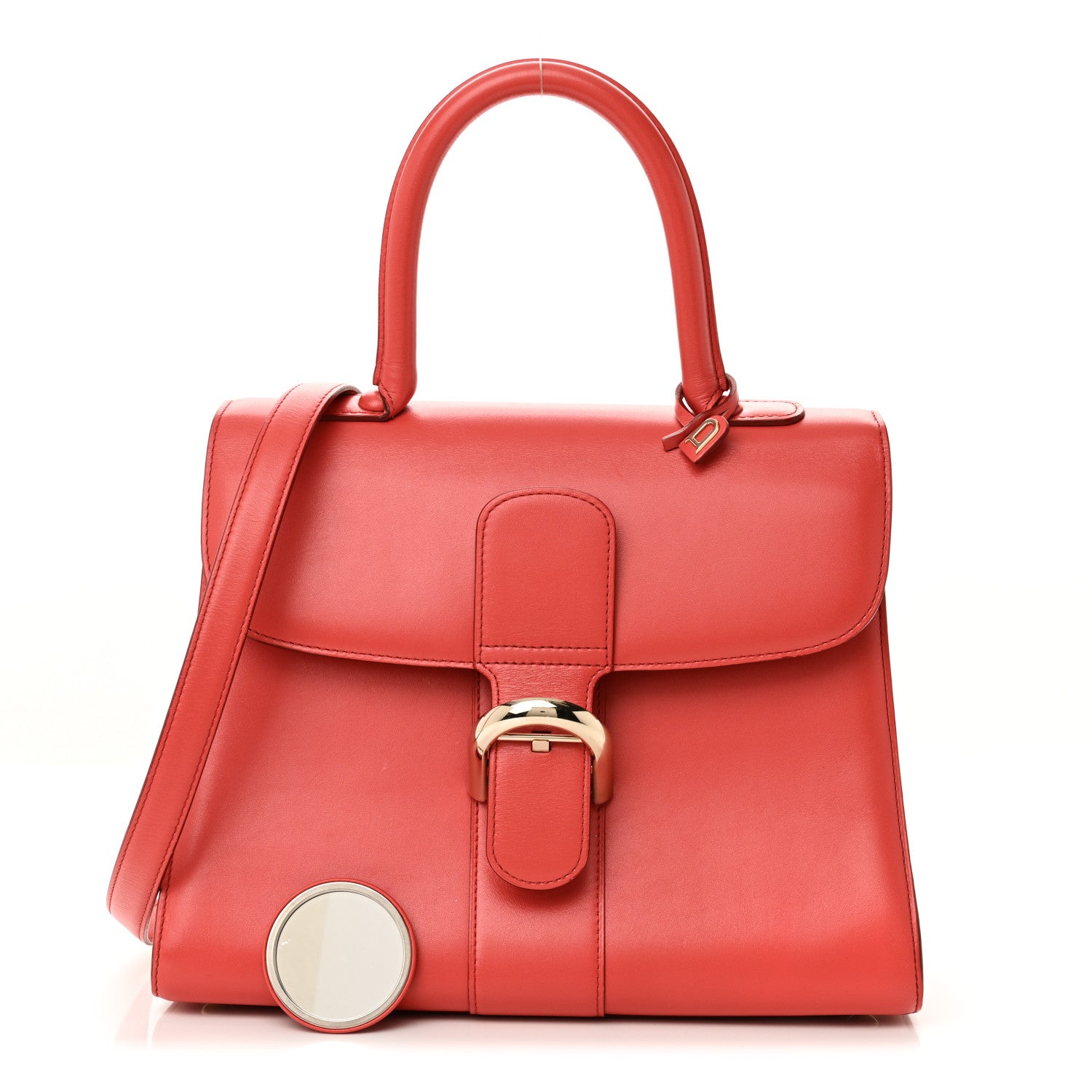 Delvaux Box Calfskin MM Brillant Satchel Sunset 1755902 – FASHIONPHILE